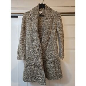 Loft  Cardigan  collar  SZ Small Classic W/Belt Loops , 49% Wool